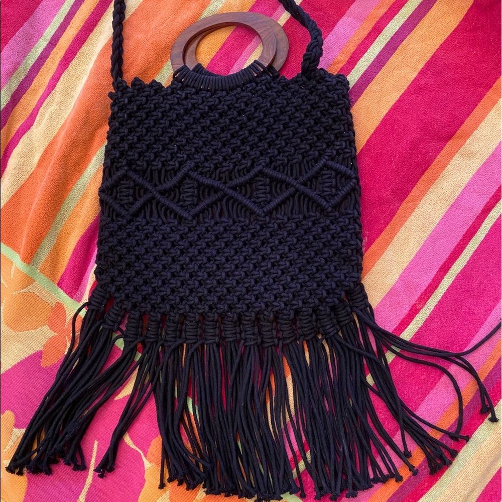Danielle Nicole Macrame Bag - image 1